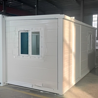 Maison conteneur extensible à double aile, maison préfabriquée modulaire, cabine pliable transportable pour usage résidentiel