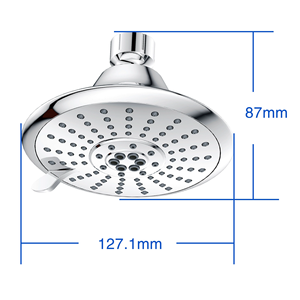 Pommeau de Douche Fixe Mural ABS Chromé à 3 Fonctions Haute Pression Effet Pluie pour Salle de Bain - Ventes Flash - Product Image 5