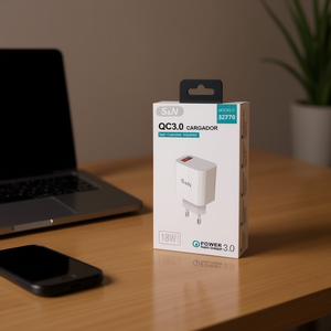 Cargador S&N QC3.0 de 18W, Adaptador de Pared de Carga Rápida para Dispositivos Móviles - Product Image 3