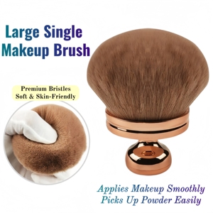 Brocha Extra Grande para Autobronceador, Brocha Profesional Kabuki para Polvo y Base <span class=keywords><strong>de</strong></span> Maquillaje, Brocha para Bronceador y Autobronceador para Rostro y Cuerpo - Product Image 3