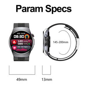 Reloj Inteligente 2026 con Monitor de <span class=keywords><strong>Salud</strong></span>, Resistente al Agua, para Hombre y Mujer, con ECG, PPG, Bomba de Aire, Presión Arterial y SDK - Product Image 4