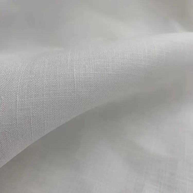 Fornitura di fabbrica all'ingrosso eco-friendly PFD naturale 100% canapa tessuto di colore bianco