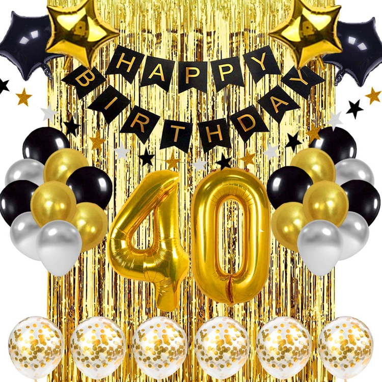 Striscione Palloncini 'Happy Birthday' In Mylar Rosa 40,6 Cm - Con Cannuccia E Nastro, Per Decorazioni Compleanno Donna