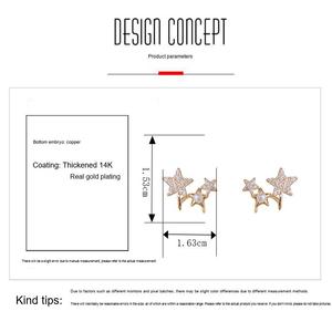 Boucles <span class=keywords><strong>d</strong></span>'oreilles clous plaquées or Resoul, avec zircon cubique, style ear climber, perles <span class=keywords><strong>d</strong></span>élicates, <span class=keywords><strong>bijoux</strong></span> minimalistes - Product Image 5
