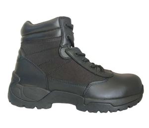 Botas de Caza DFM18 de 6 Pulgadas, de Cuero Negro de Grano Completo, para Acampar - Product Image 1