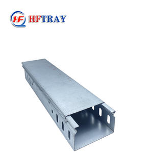 Goulotte de câblage industrielle extérieure en métal galvanisé à chaud, construction robuste, résistante aux intempéries, pour câbles - Product Image 3