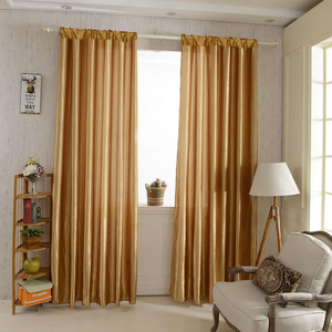 Rideaux en polyester semi-occultants dorés brillants de luxe XinLan, modernes, isolants thermiquement, pour toutes les saisons, pour chambre à coucher - Product Image 2