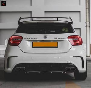 Lame de pare-choc arrière W176, avec ouvertures d'échappement, pour Mercedes Benz classe A, A45, W176, A180, A200, A220, <span class=keywords><strong>A250</strong></span>, A260, <span class=keywords><strong>2018</strong></span> + - Product Image 5