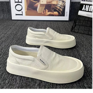 Nouvelles chaussures de kickboard en toile respirante avec semelle épaisse et hauteur accrue, sans lacets, chaussures Le Fu, chaussures de sport décontractées pour hommes - Product Image 6