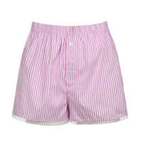 Shorts de sport pour femme, taille haute élastique, à carreaux rose et blanc, avec bordure en dentelle et détails boutonnés, délavage coloré tendance