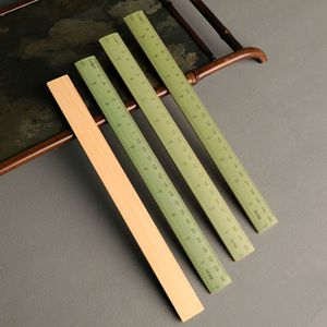 July 7th Bamboo Ruler 25Cm Graduated Chinese Style Craft Supply For Measurement And Decoration - Product Image 3