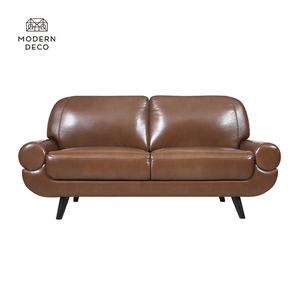 Canapé <span class=keywords><strong>causeuse</strong></span> en faux cuir, sans accoudoirs en similicuir noir marron, tapisserie de salon moderne, <span class=keywords><strong>2</strong></span> <span class=keywords><strong>places</strong></span> - Product Image 3