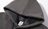 Sweat-shirts à capuche surdimensionnés en molleton Silver Fox 400 GSM, anti-boulochage, avec cordon de serrage, personnalisables avec logo OEM, pour hommes, collection hiver