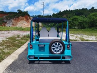Voiture de plage bleue homologuée pour la route, grande capacité de batterie, direction assistée, 96V, 4 places, Mini Moke en vente