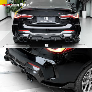 Panel embellecedor de parachoques trasero de fibra de carbono seco para <span class=keywords><strong>BMW</strong></span> 4 Series 2 puertas G22 G23 <span class=keywords><strong>2021</strong></span> + 420i 430i 435i <span class=keywords><strong>M440i</strong></span> Canard trasero - Product Image 5