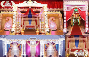 Mariage indien éléphant tronc Mandap ensemble FRP Tusk Mandap mariage Mandaps fabricant USA meilleur Mandap personnalisé/scène - Product Image 6