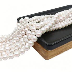 Perles de verre nacrées irisées brillantes de 4/6/8 mm, rondes et en vrac, pour la fabrication de bijoux de mariée DIY, bracelets, prix d'usine - Product Image 6