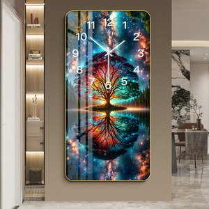 Mode lumière luxe horloge murale salon ménage Simple décoration atmosphère porche peinture décorative suspendue au <span class=keywords><strong>mur</strong></span> - Product Image 5