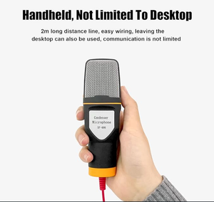 Wired Condenser Microphone White <b>Computer</b> Gaming Podcast Conference Use Omni-directional Lightweight Portable Shock Mount - Product Image 4