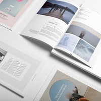 Livret en papier bon marché de taille personnalisée Brochure Porter Magazine Print Flyer Book Catalogue Notice