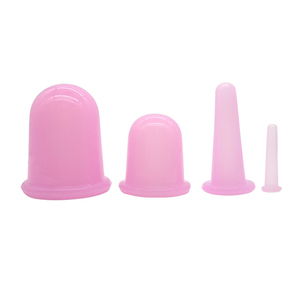 Ventouses de massage en silicone anti-cellulite pour le visage et le corps, ensemble de ventouses faciales à aspiration sous vide - Product Image 4