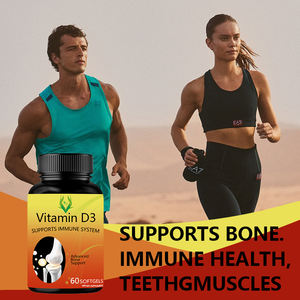 Etiqueta privada Vitamina D3 Softgels 5000IU Vitaminas Suplementos para el cuidado de la salud Apoya la salud de los huesos y los dientes para adultos - Product Image 6