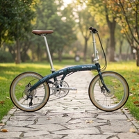 Vélo pliant 451 avec pneus de 20 pouces, alliage d'aluminium, moyeux creux 53T, 120 moyeux, 10 vitesses, freins à disque hydrauliques – Promotion