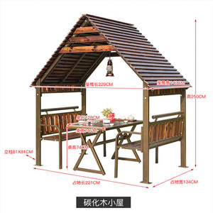 Padiglione esterno, casetta in legno per uso domestico, villa <span class=keywords><strong>con</strong></span> <span class=keywords><strong>giardino</strong></span>, <span class=keywords><strong>agriturismo</strong></span>, alloggio in ambienti naturali, mobile a quattro angoli - Product Image 5