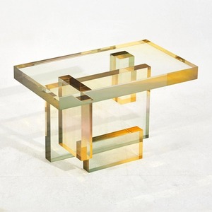 NGHỆ THUẬT sang trọng Acrylic Bàn cà phê Gradient Màu đồ nội thất sáng tạo perspex góc bảng - Product Image 3