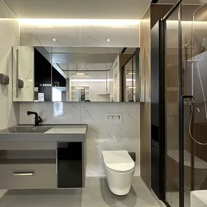 Easy to install prefab modular bathroom unit container house and hotel integral enclosed shower