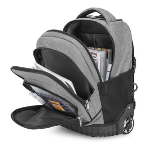 Laptop <b>Backpack</b> With Pull Rod Unisex Gray And Black <b>Computer</b> Interlayer School Education Spring 2024 - Product Image 2