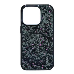 Yeni trend dövme karbon fiber karbon fiber ince ışık manyetik iPhone için kılıf 15 manyetik kılıf
