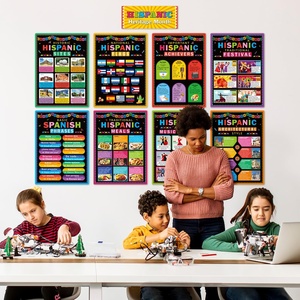 Pósteres de la Herencia Hispánica con Puntos Adhesivos para Decoración de Aulas, Escuelas y Oficinas, Exhibición de Cultura Latinoamericana para Tableros de Anuncios - Product Image 5