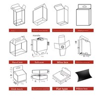 Boîtes carrées pliables transparentes personnalisées en PVC/PET/PP pour l'emballage alimentaire du pain, des gâteaux, des biscuits, modèle HB-002