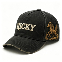 Gorras de Béisbol de Primera Calidad Sin Estructura, Personalizadas con Logotipo Bordado en 3D, 5 Paneles, de Algodón Lavado, Estilo Desgastado