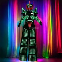 Oferta Especial: Disfraz de Mascota Robot LED Bailarín Multicolor con Sonido, Traje Gigante Portátil para Promoción en Ferias Comerciales y Exposiciones