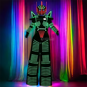 Oferta Especial: Disfraz de Mascota Robot LED Bailarín Multicolor con Sonido, Traje Gigante Portátil para Promoción en Ferias Comerciales y Exposiciones - Product Image 3