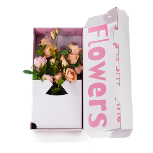 Fabricant de boîtes d'expédition en carton ondulé pour fleurs, boîte à fleurs pliable écologique pour l'emballage de bouquets et de cadeaux - Product Image 1