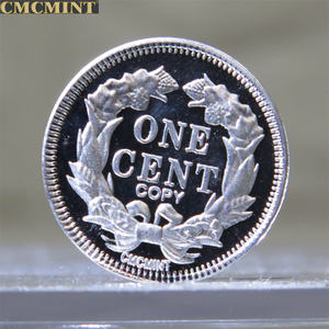 เหรียญนกอินทรีอเมริกันทรงกลมท้าทายเหรียญโลหะ1กรัมของที่ระลึกเหรียญสะสม - Product Image 6