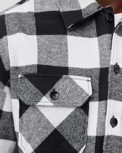 Coperta di flanella a quadri larga da <span class=keywords><strong>uomo</strong></span> di alta qualità Casual moda Vintage a maniche lunghe in cotone a quadri <span class=keywords><strong>camicie</strong></span> di flanella - Product Image 5