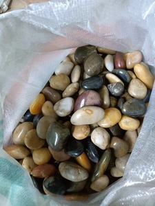 Trắng Pebble đá đá tự nhiên đánh bóng hỗn hợp màu sắc trang trí sông đá sỏi - Product Image 4