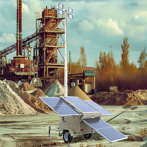 Xây dựng tháp ánh sáng ngoài trời 200W * 4 <span class=keywords><strong>LED</strong></span> năng lượng mặt trời chiếu sáng tháp để bán với giá nhà máy - Product Image 4