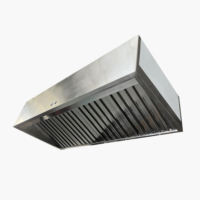 Penghisap Asap Dapur Hotel Range Hood dengan Casing Stainless Steel 201/304, Penghisap Asap Kompor untuk Dapur