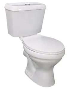 Africa Cheap Two Piece Toilet Wash Down P Trap 180 mm Colorful Ceramic Sanitary Ware Piss WC Toilet Suppliers