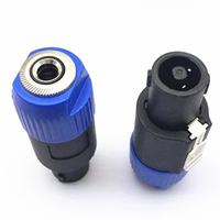 BEIXONN haute qualité 4 broches Speakon mâle à 6.35mm stéréo Jack haut-parleur connecteur de fil