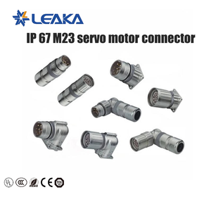 Connecteur de servomoteur étanche IP67 M23 Prise de bride en alliage métallique à 90 degrés Connecteurs mâles d'alimentation à angle droit en <span class=keywords><strong>nickel</strong></span> - Product Image 4