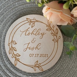 <span class=keywords><strong>Posavasos</strong></span> de Madera BOGE con Grabado Personalizado, <span class=keywords><strong>Posavasos</strong></span> Rústicos para Bodas, <span class=keywords><strong>Posavasos</strong></span> <span class=keywords><strong>Personalizados</strong></span> para Bebidas - Product Image 3