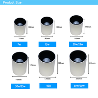 Downlight LED étanche IP65 à intensité variable avec plusieurs modes de gradation 30 ° /60 °   Projecteur intelligent Tuya Zigbee à montage en surface avec réglage de l'angle de faisceau