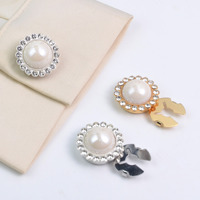 Boutons décoratifs en cristal RYL, boutons à clip détachables, boutons de couture pour chemises, manteaux, boutons décoratifs pour DIY, chemisiers, vêtements pour femmes