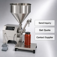 Remplisseuse de liquides visqueux électrique intelligente CSY-L80 semi-automatique haute précision à double mode en acier inoxydable pour bouteilles de miel en verre